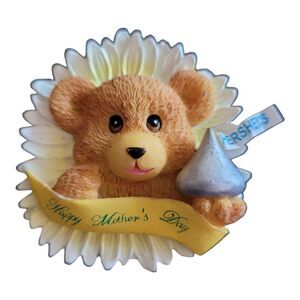 Hersheys Chocolate Happy Mothers Day Teddy Bear Sunflower Collectible Magnet